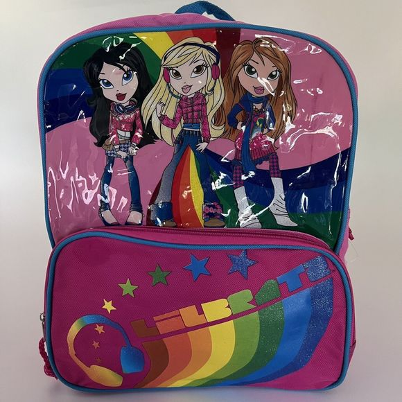 MGA Entertainment Animations Lil Bratz Backpack Pink Book Bag 2008 - Picture 3 of 9